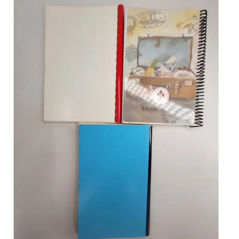 Vintage Hawaiian Spiral Bound Recipe Cookbooks Set of 3‎